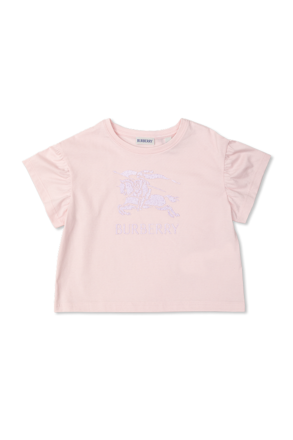 Logo t-shirt od Burberry Kids