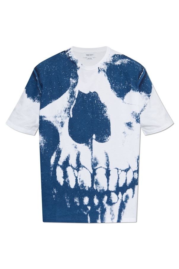 T-shirt with print od Alexander McQueen