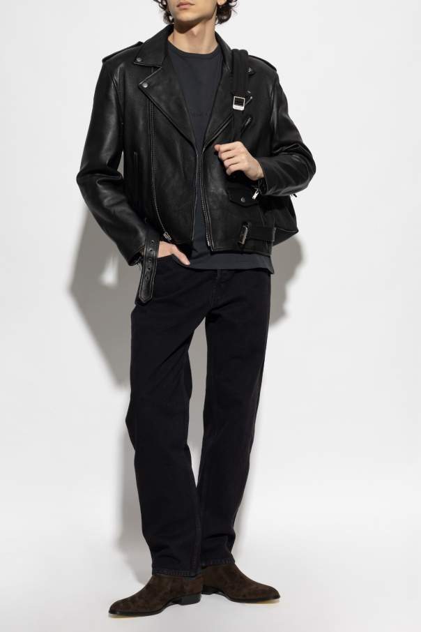 Saint Laurent Cotton t-shirt with embroidered logo