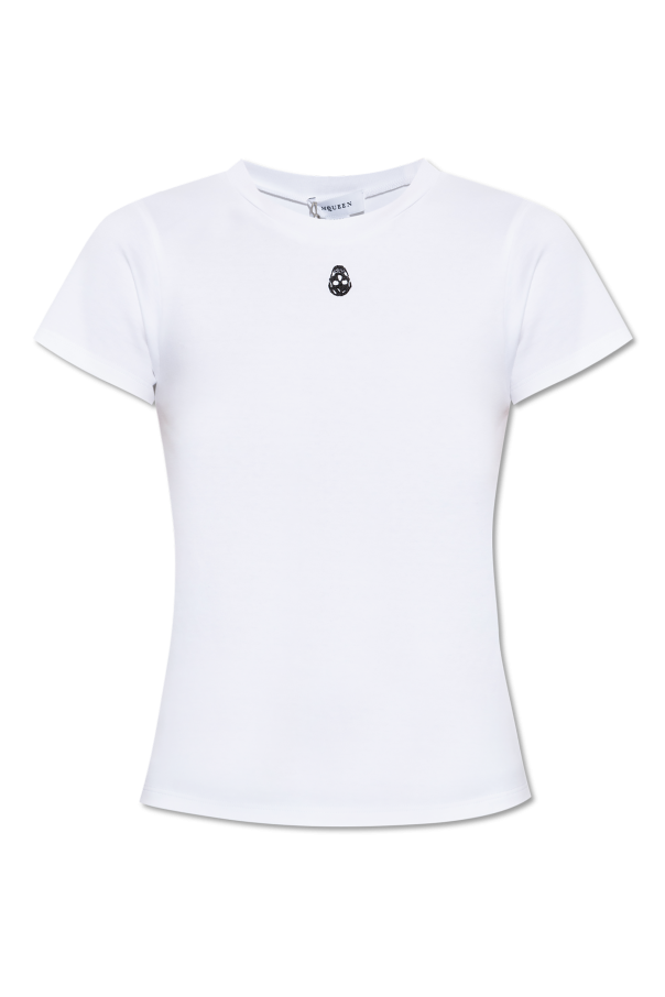T-shirt with embroidery od Alexander McQueen