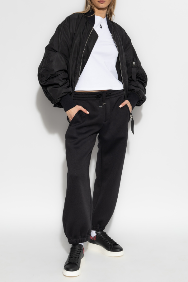 Alexander McQueen Camiseta con bordado