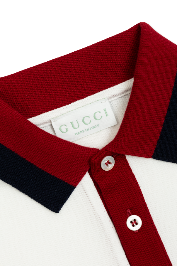 Gucci Kids Polo de algodón