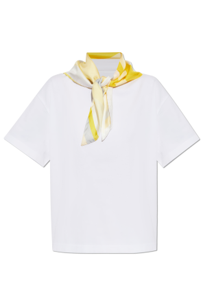 T-shirt with decorative insert