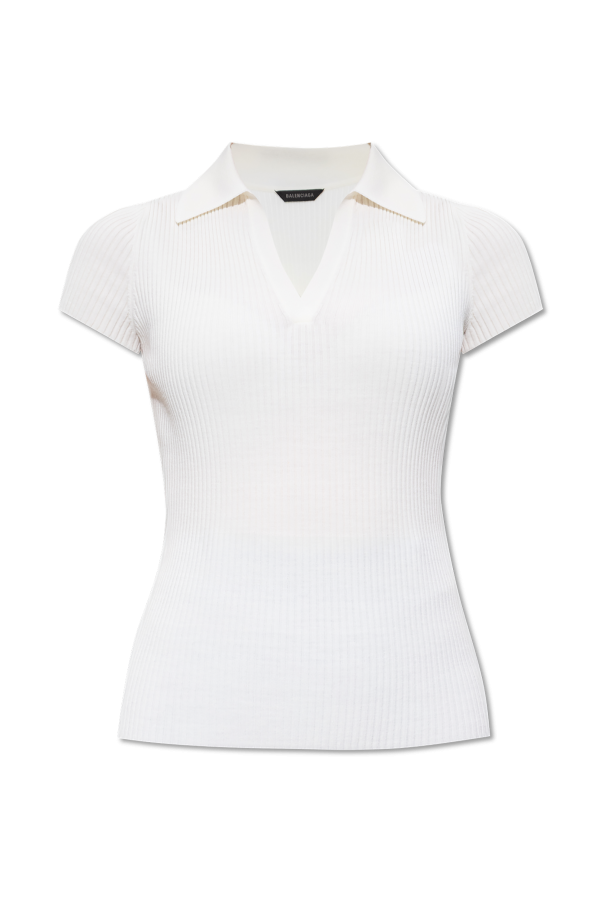 Ribbed polo od Balenciaga