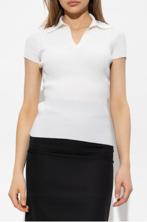 Balenciaga Polo acanalado