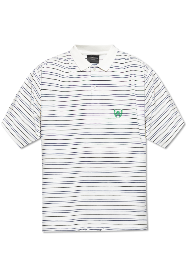 Polo with striped pattern od Balenciaga