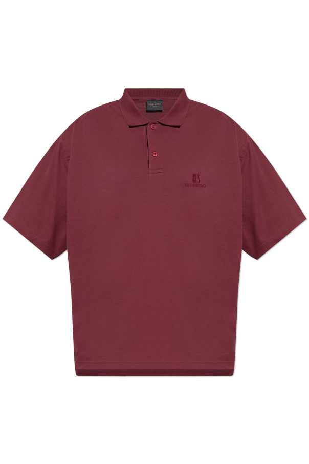 Polo with embroidered logo od Balenciaga