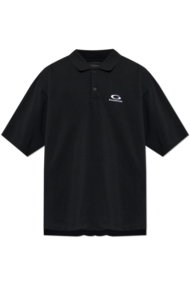Polo with embroidered logo od Balenciaga