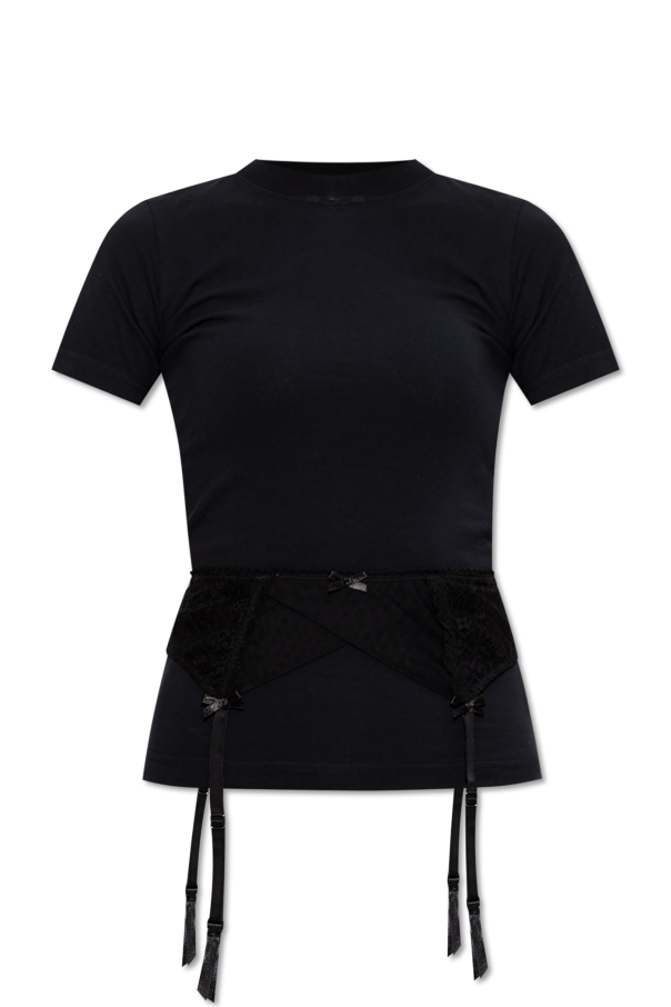 T-shirt with lace insert, zdjęcie 1 T-shirt with lace insert od Balenciaga
