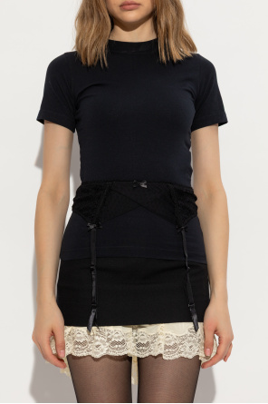 Balenciaga T-shirt with lace insert