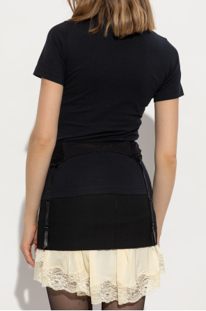 Balenciaga T-shirt with lace insert