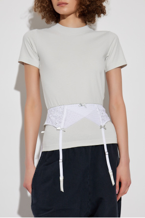 Balenciaga T-shirt with lace insert