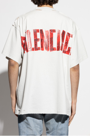 Balenciaga T-shirt with `vintage` effect