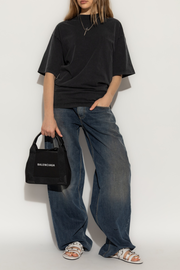 Balenciaga Camiseta con cinta entrelazada en la espalda