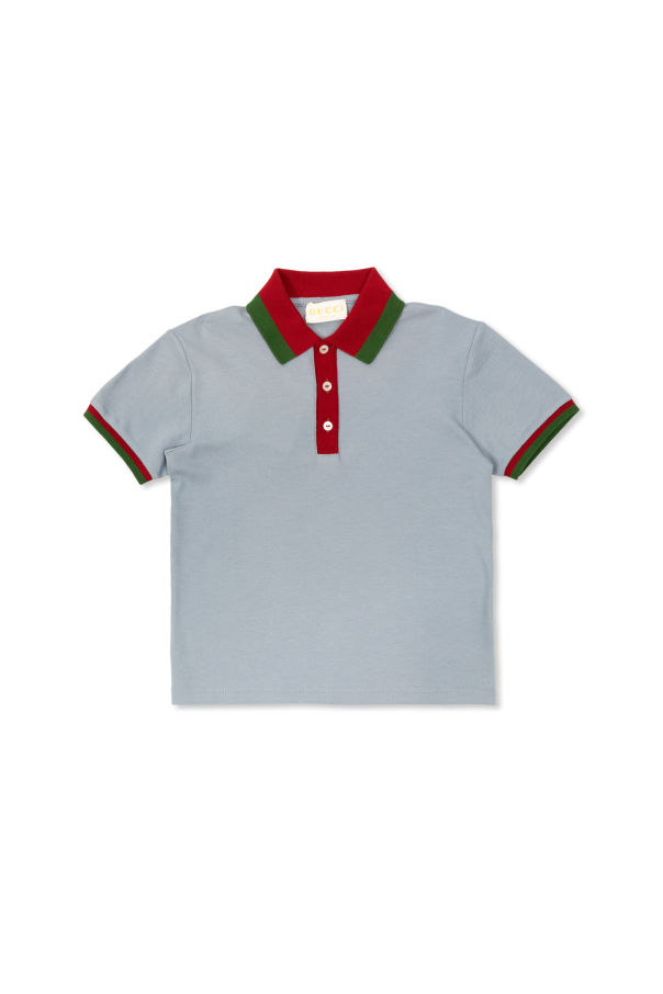 Cotton polo od Gucci Kids