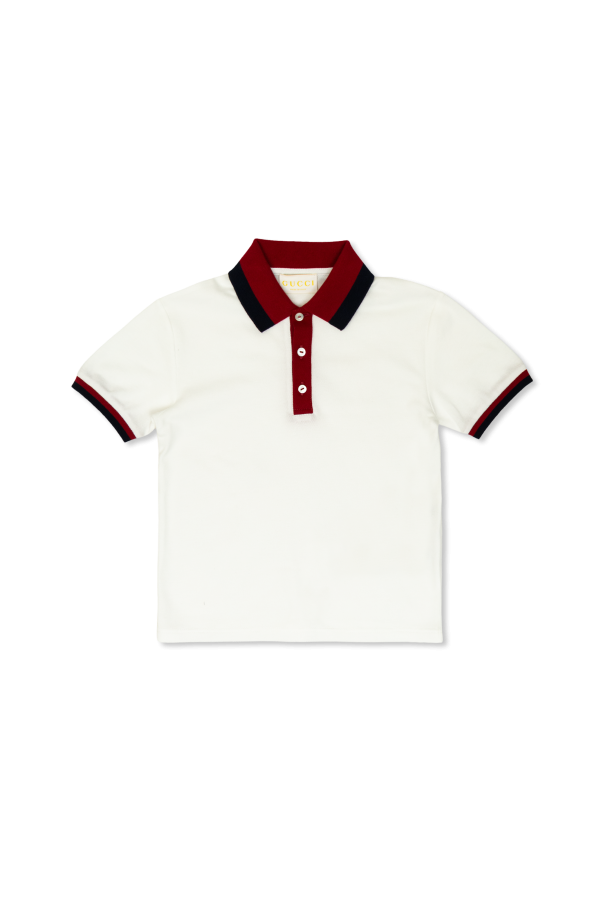 Cotton polo od Gucci Kids