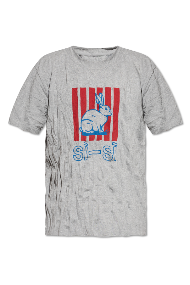 T-shirt with crinkle effect od Bottega Veneta