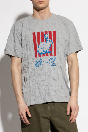 Bottega Veneta Camiseta con efecto arrugado