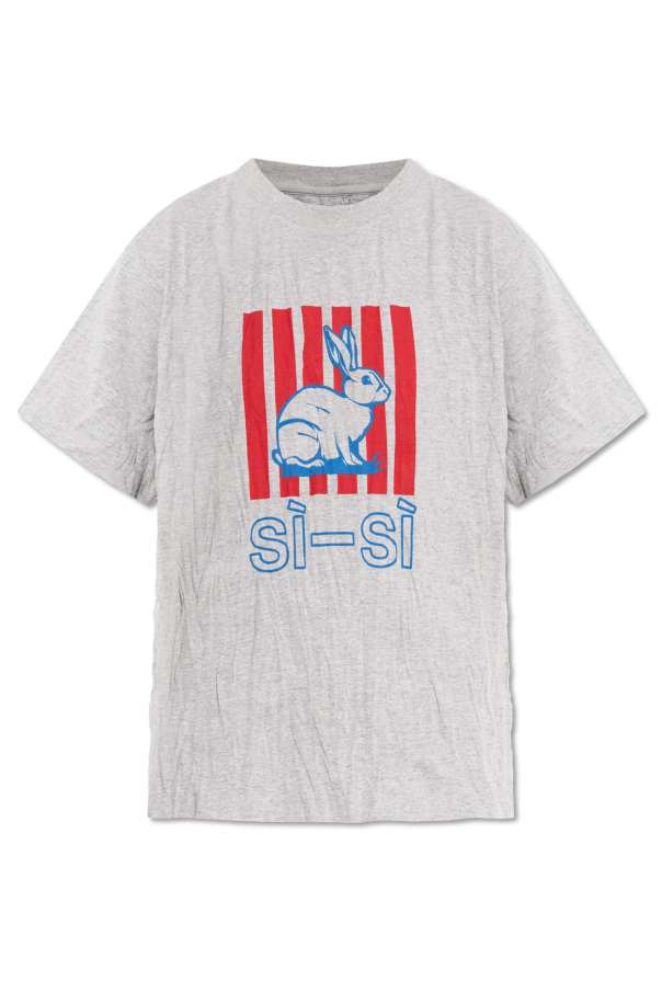 T-shirt with crinkle effect od Bottega Veneta