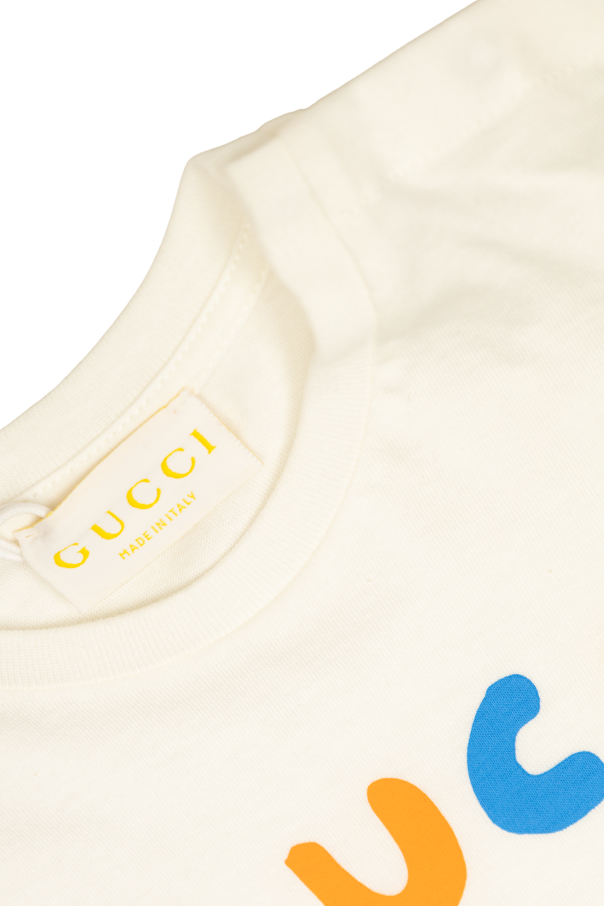 Gucci Kids T-shirt z kolorowym nadrukiem