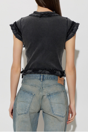 Balenciaga T-shirt with decorative ruffles