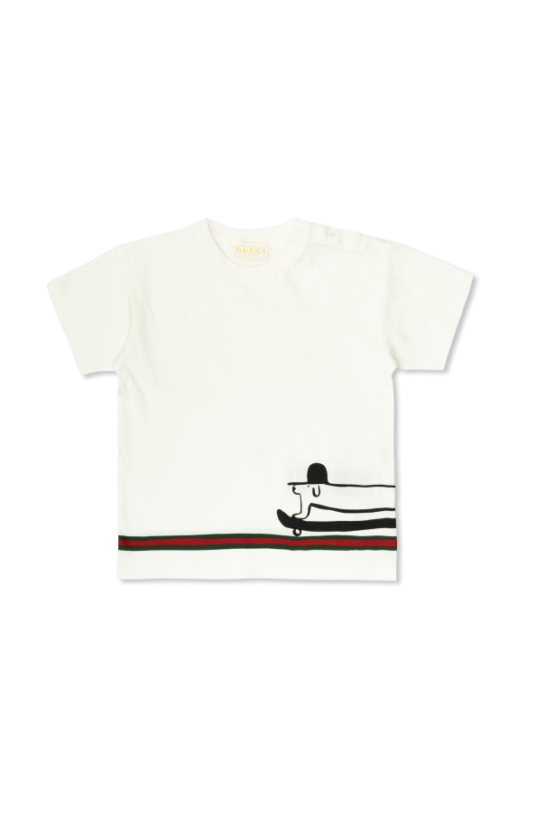 T-shirt with print od Gucci Kids