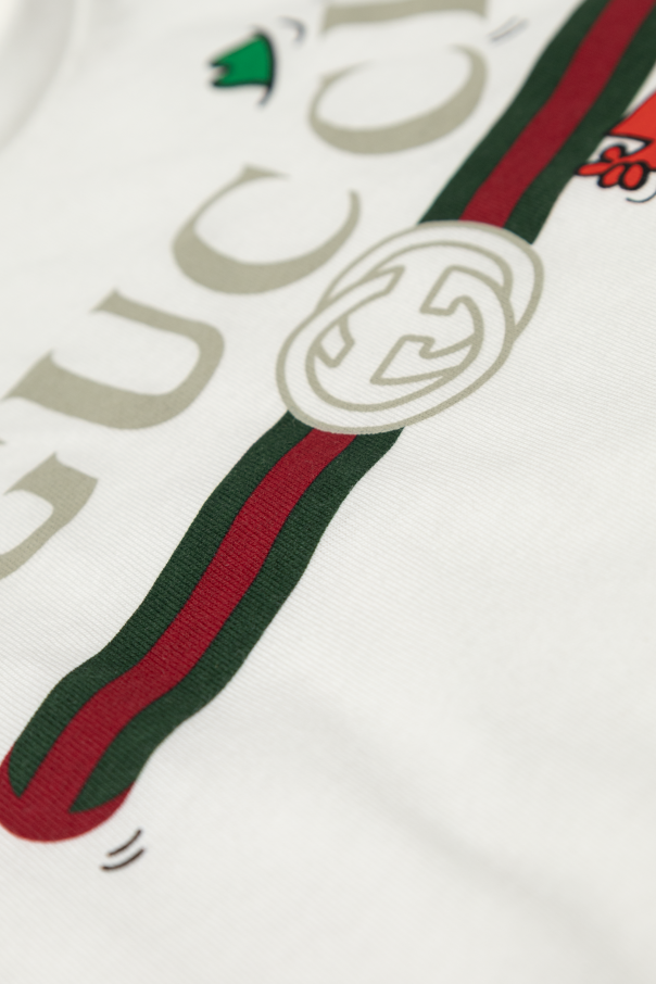 Gucci Kids Camiseta con estampado colorido