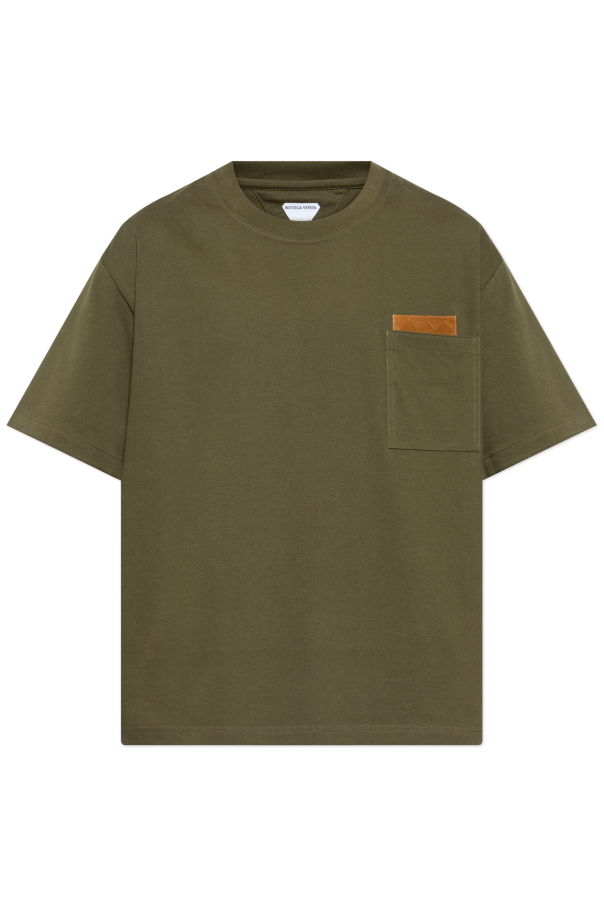 Bottega Veneta T-shirt z kieszenią