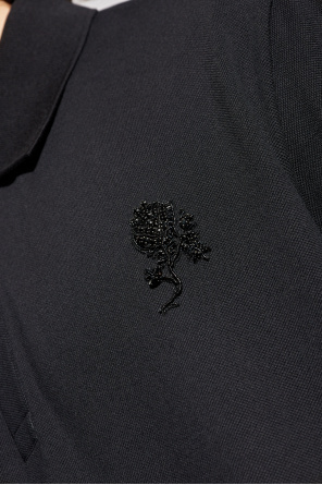 Alexander McQueen Polo mit schimmernder Applikation