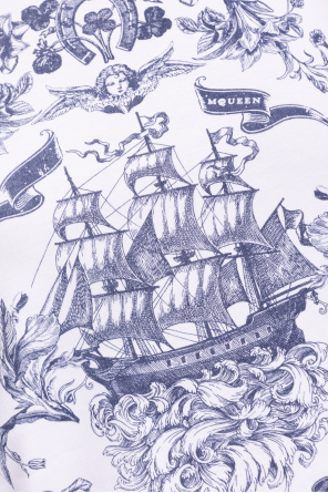 Alexander McQueen Camiseta con estampado