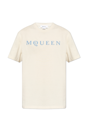 T-Shirt mit samtigem Logo-Finish