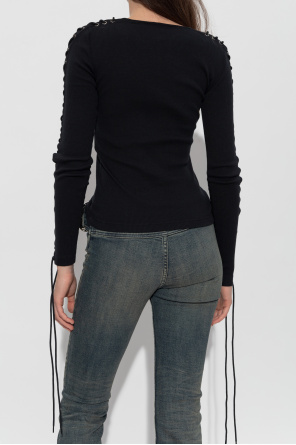 Balenciaga Ribbed long sleeve top