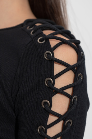 Balenciaga Ribbed long sleeve top