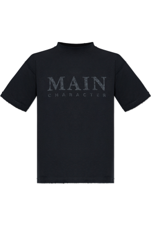 Camiseta con efecto `vintage`