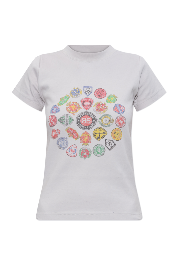 T-shirt with colorful print od Balenciaga