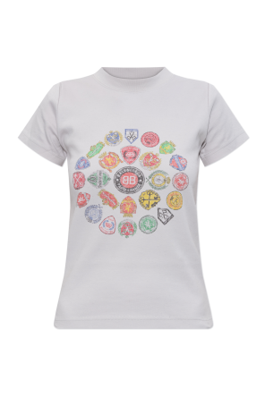 T-shirt z kolorowym nadrukiem