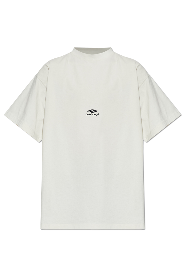 T-shirt with embroidered logo od Balenciaga