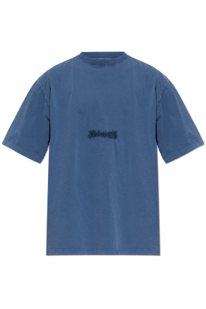 T-shirt with embroidered logo