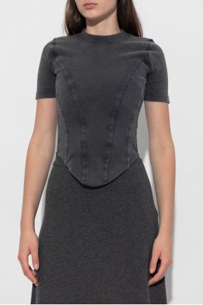 Balenciaga Top con dobladillo asimétrico