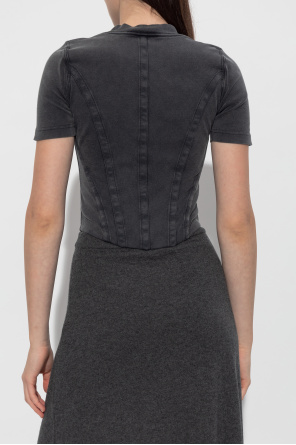 Balenciaga Top con dobladillo asimétrico