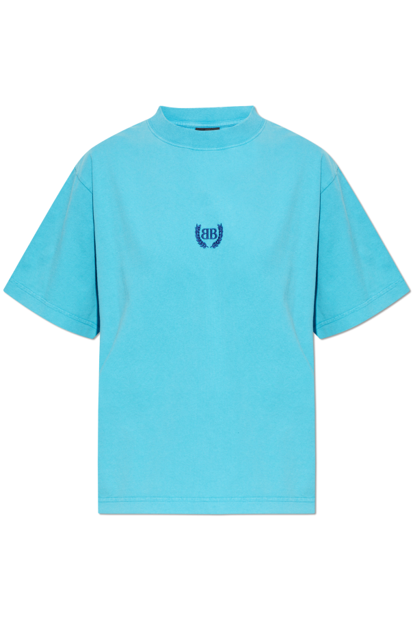 T-shirt with embroidered logo od Balenciaga