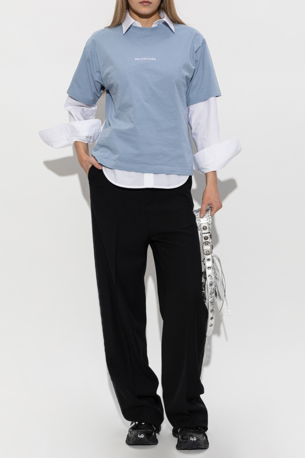 Balenciaga T-shirt with embroidered logo