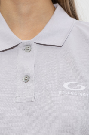 Balenciaga Polo mit aufgesticktem Logo