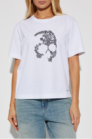 Alexander McQueen Camiseta con un motivo característico de calavera