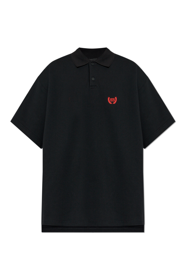 Polo with embroidered logo od Balenciaga