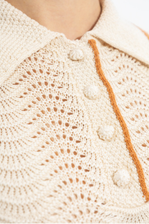 Zimmermann Crochet polo shirt