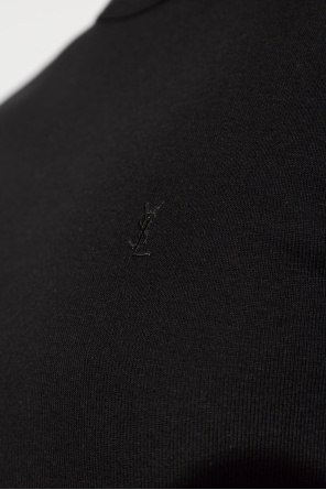 Saint Laurent T-shirt com logótipo bordado