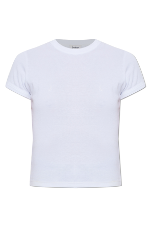 T-shirt with embroidered logo