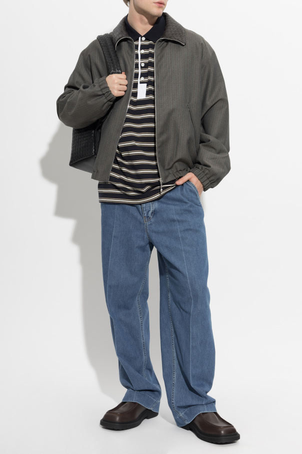 Bottega Veneta Striped pattern polo