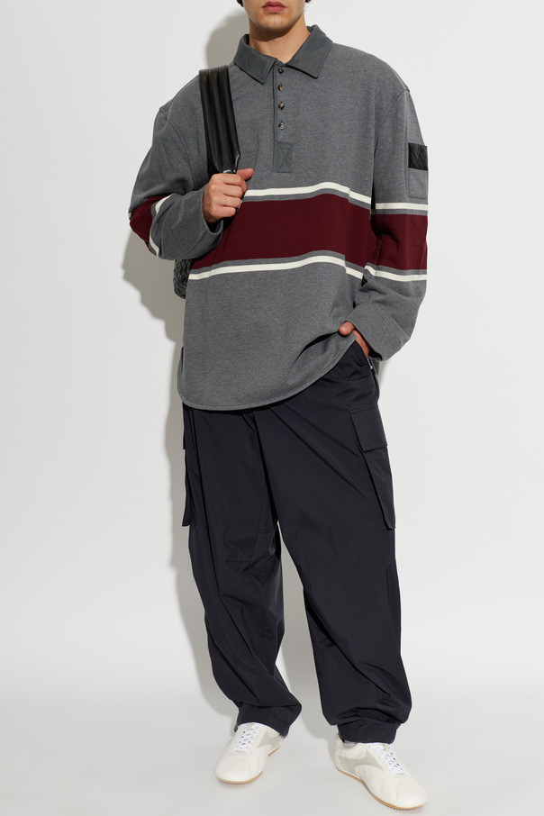 Bottega Veneta Striped cotton polo